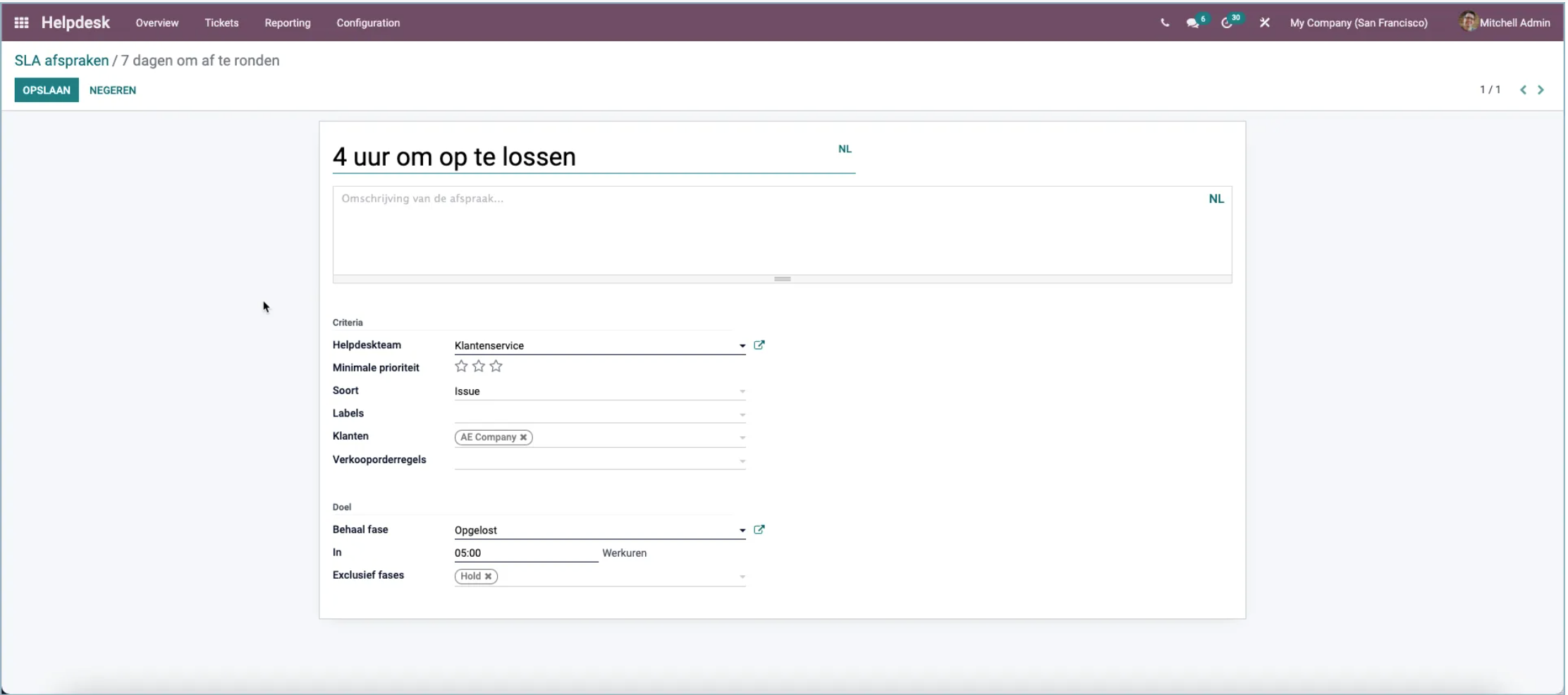 Tính năng mới Odoo 15 Helpdesk