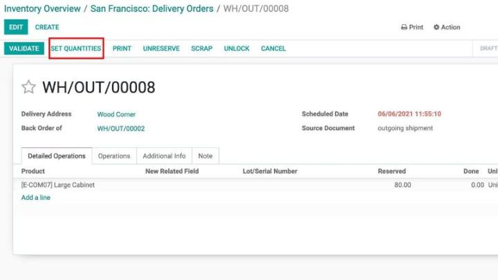 Quản lý kho trong Odoo