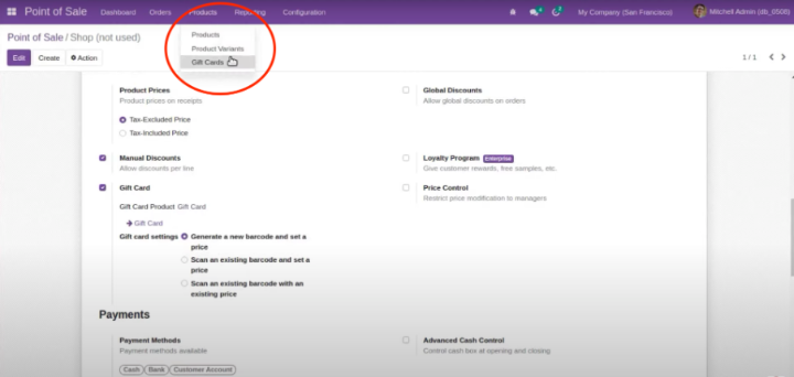 Những tính năng mới trên mô-đun POS