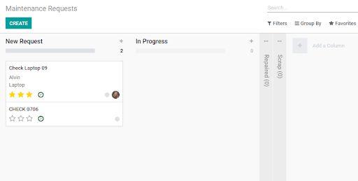 Hướng dẫn quản lý Yêu cầu bảo trì với Mô-đun bảo trì Odoo