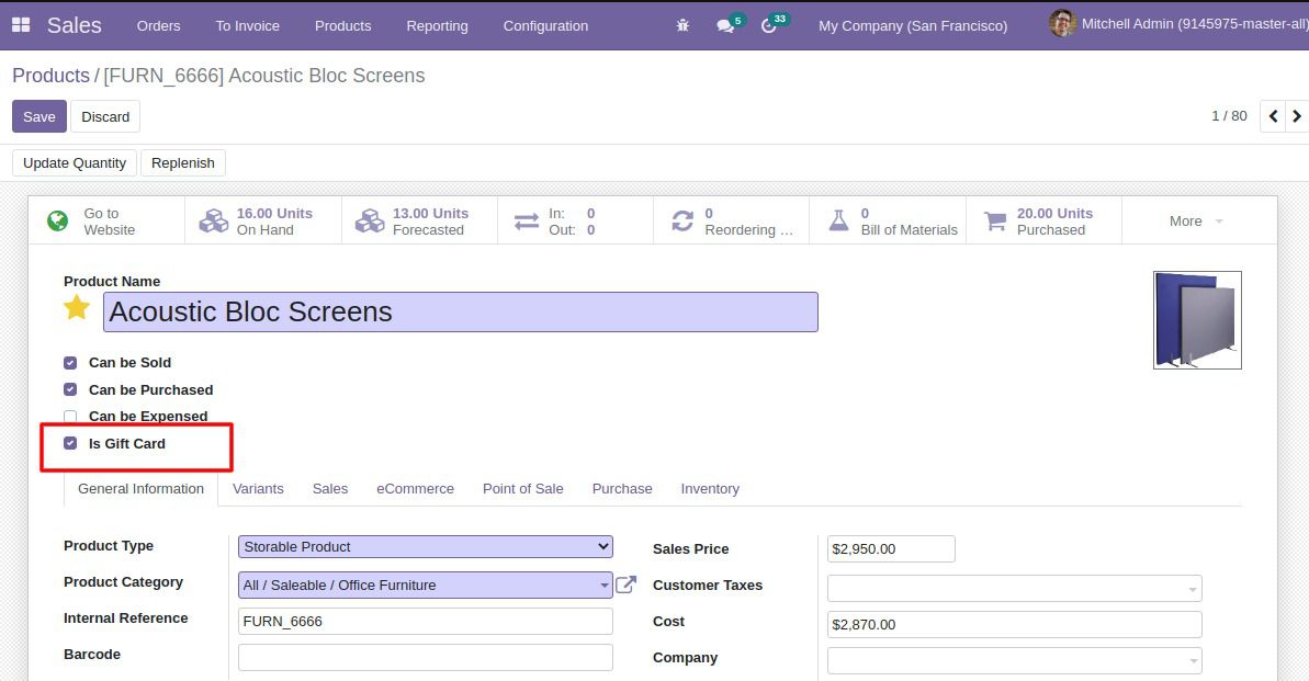 Quản lý bán hàng odoo 15