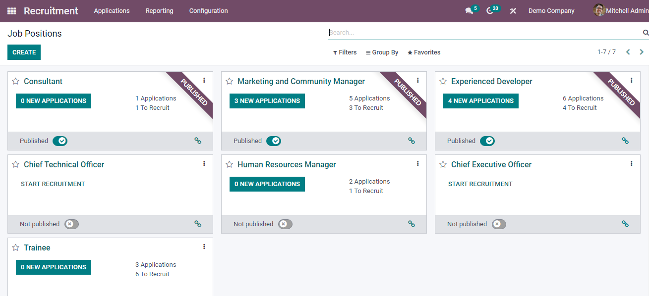 Hướng dẫn sử dụng mô-đun tuyển dụng trong Odoo 15