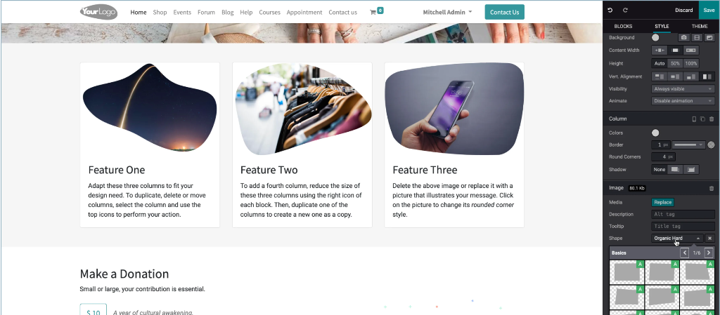 Odoo 15 website